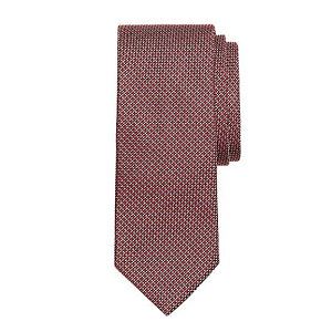 Tonal Basketweave Tie - Red